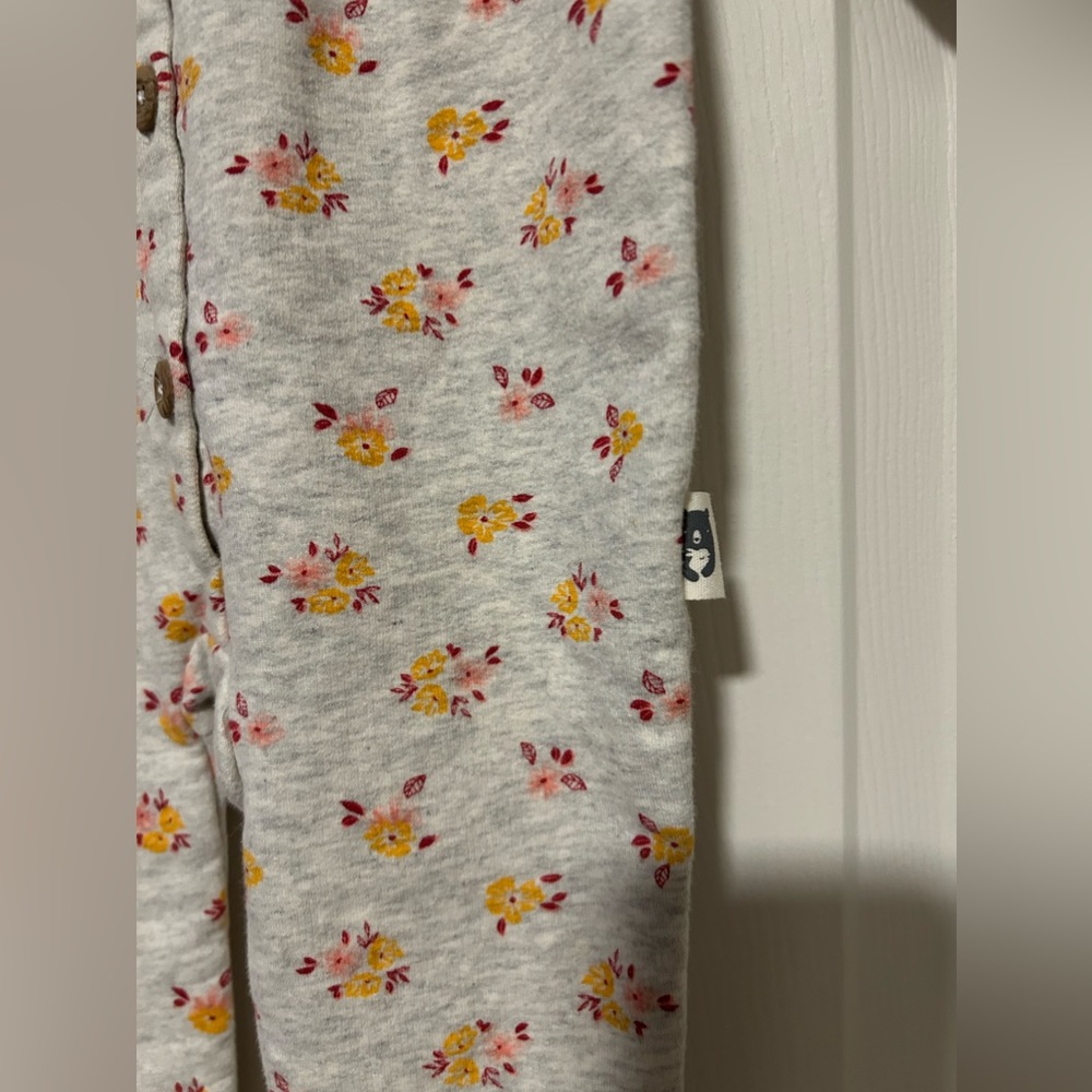 Organic Cotton floral bodysuit Rabbit + Bear - Picture 2 of 5